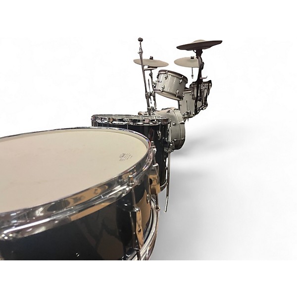 Used Pearl 8 Piece Export Blue Drum Kit