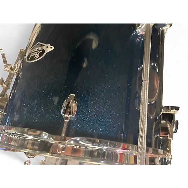 Used Pearl 8 Piece Export Blue Drum Kit