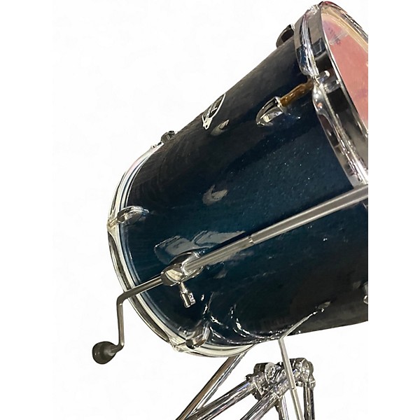 Used Pearl 8 Piece Export Blue Drum Kit