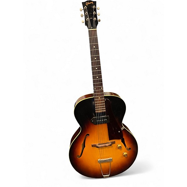 Vintage 1957 Gibson ES 125 Tobacco Sunburst Hollow Body Electric Guitar