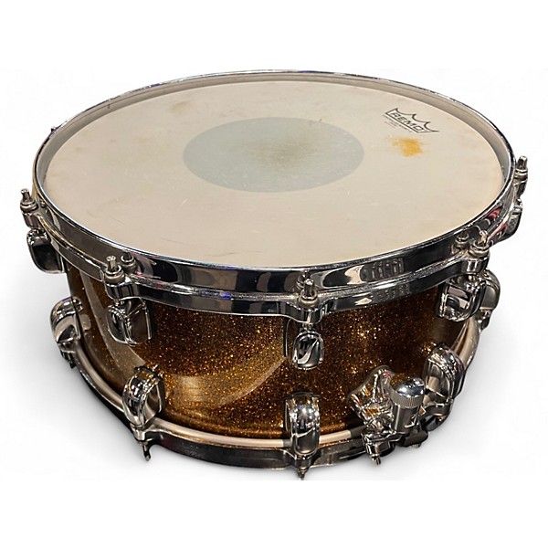 Used TAMA 14X6 Starclassic Snare GOLD SPARKLE Drum