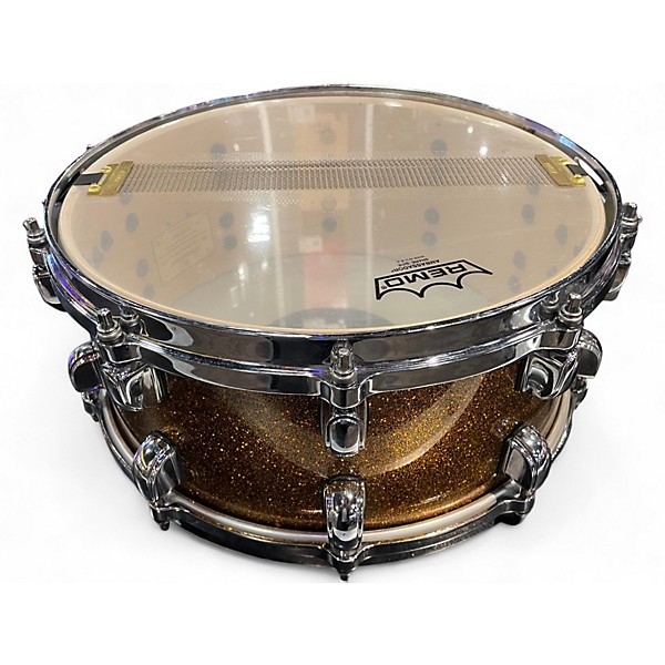 Used TAMA 14X6 Starclassic Snare GOLD SPARKLE Drum