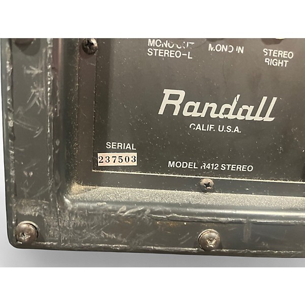 Used 1980s Randall Jaguar R412 Guitar Cabinet