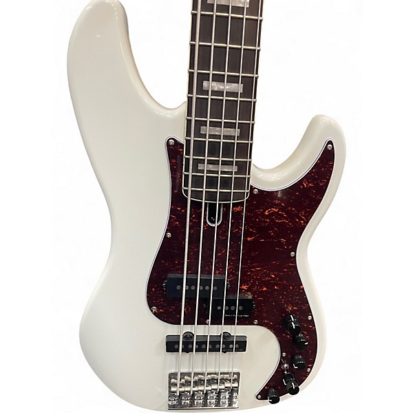 Used Sire Marcus Miller P7 Alder 5 String WHITE Electric Bass Guitar