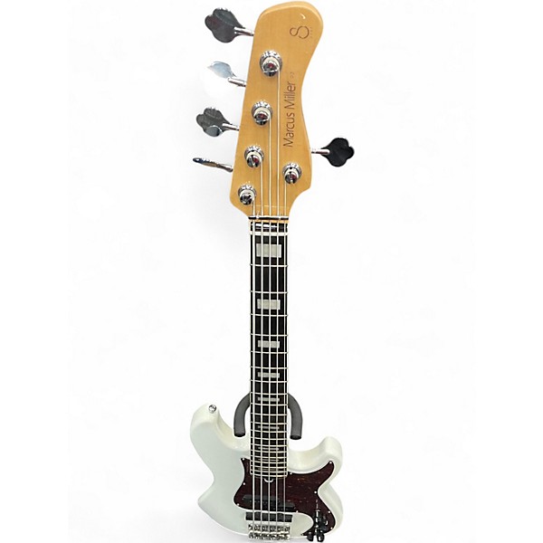 Used Sire Marcus Miller P7 Alder 5 String WHITE Electric Bass Guitar