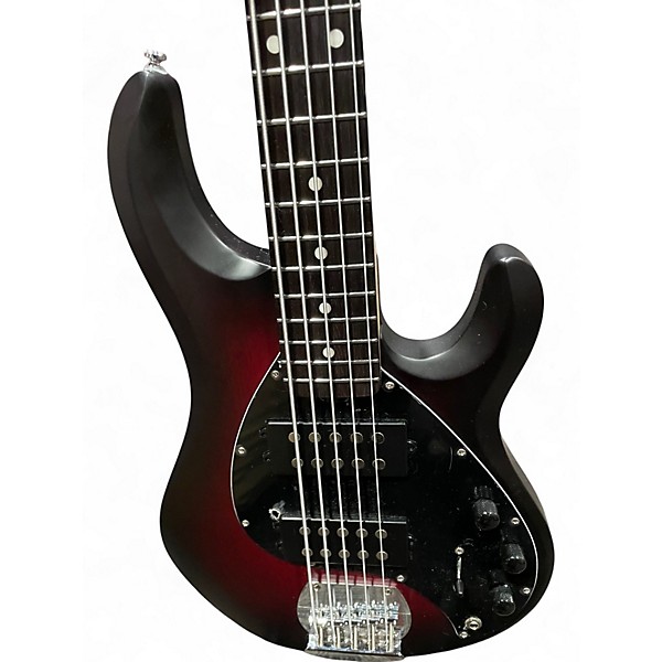 Used Sterling by Music Man STING RAY 5 Black Electric Bass Guitar