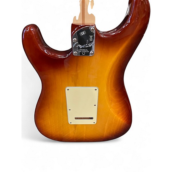 Used 2009 Fender American Deluxe Stratocaster Sienna Sunburst Solid Body Electric Guitar