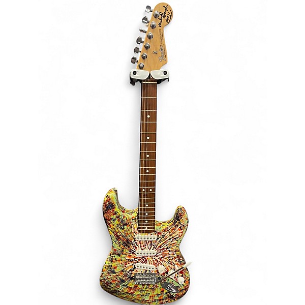 Used Fender Splattercaster Stratocaster Surf Green Solid Body Electric Guitar