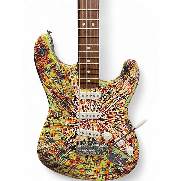 Used Fender Splattercaster Stratocaster Surf Green Solid Body Electric Guitar