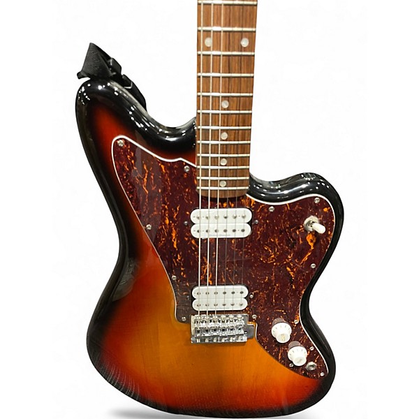 Used Squier JAGMASTER 2 Tone Sunburst Solid Body Electric Guitar