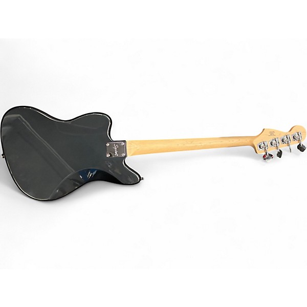 Used Squier Affinity Jaguar Frost Metallic Electric Bass Guitar