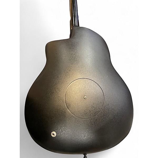 Used Ovation ce44 Black Acoustic Electric Guitar