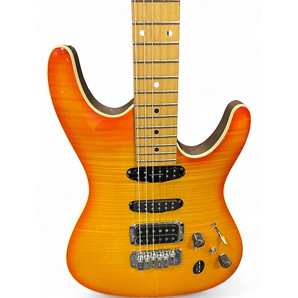 Used Ibanez SA126 Amber Burst Solid Body Electric Guitar