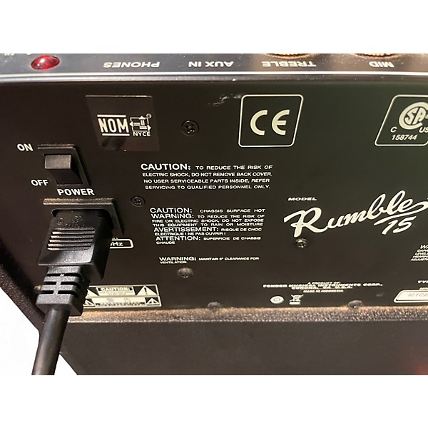 Used Fender Rumble 15 15W 1X8 Bass Combo Amp