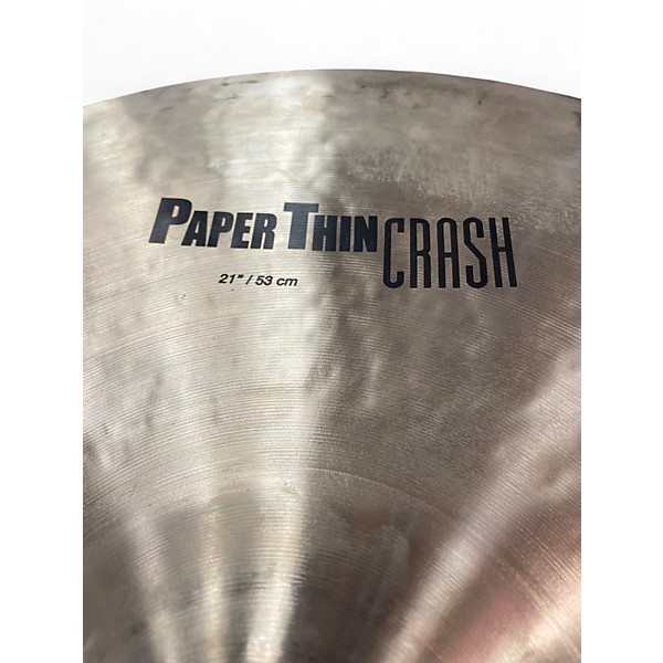 Used Zildjian  21in K Paper Thin Crash Cymbal
