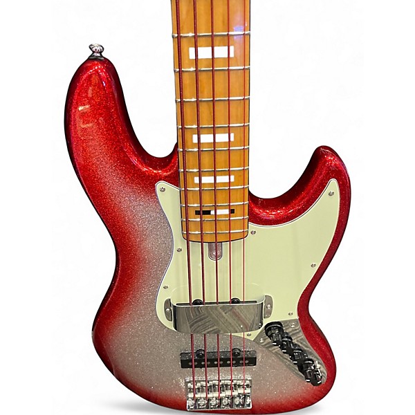 Used Sire Marcus Miller v7 5 string Redburst Sparkle Electric Bass Guitar