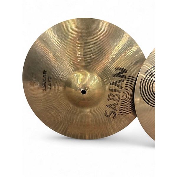 Used SABIAN 14in AA Medium Hi Hat Pair Brilliant Cymbal