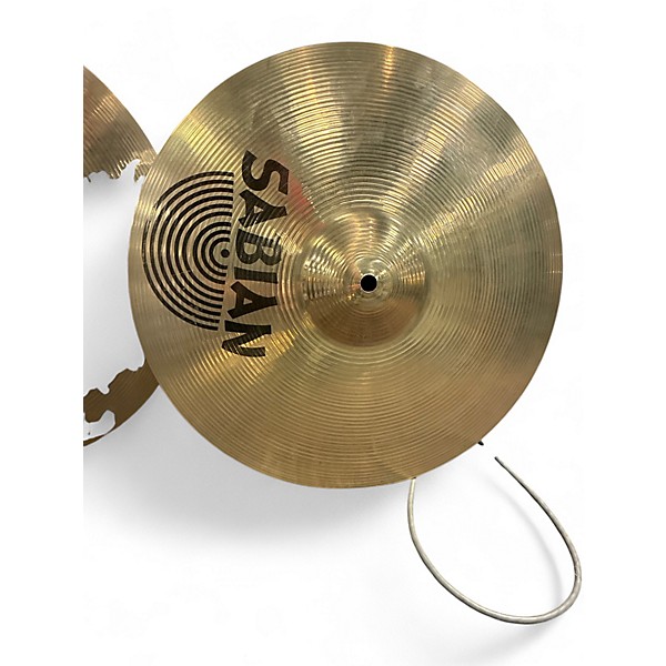 Used SABIAN 14in AA Medium Hi Hat Pair Brilliant Cymbal