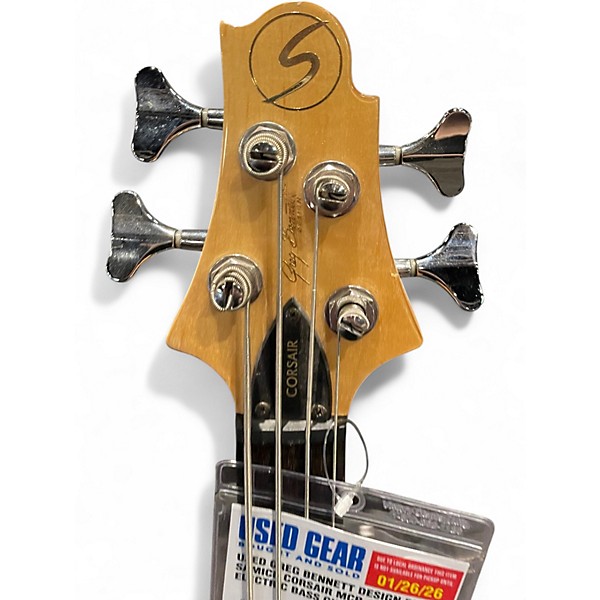 Used Greg Bennett Design by Samick CORSAIR MCR-1 Black Electric Bass Guitar