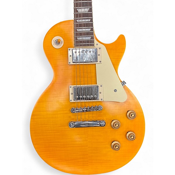 Used Epiphone Limited Edition Les Paul Traditional Pro Amber Solid Body Electric Guitar