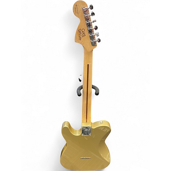 Used Fender Chris Shiflett Telecaster Deluxe Gold Solid Body Electric Guitar