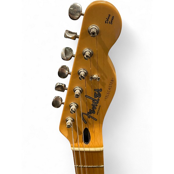 Used Fender Deluxe Nashville Telecaster Candy Apple Red Solid Body Electric Guitar