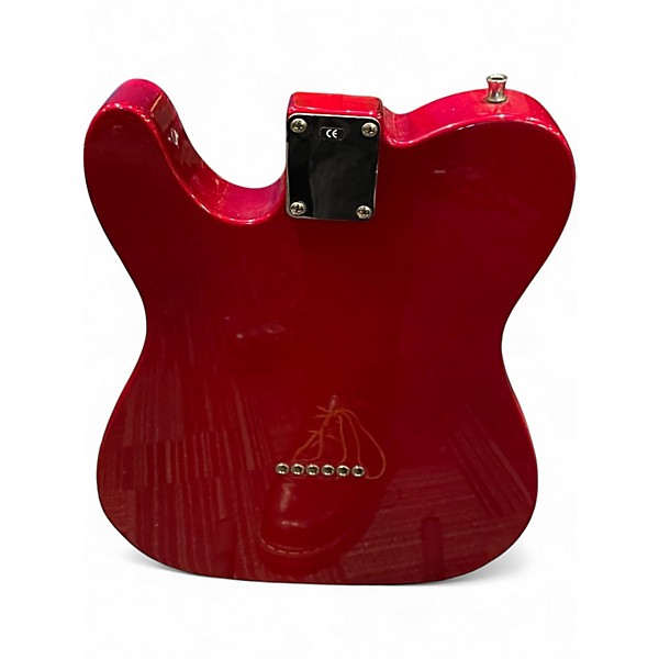 Used Fender Deluxe Nashville Telecaster Candy Apple Red Solid Body Electric Guitar