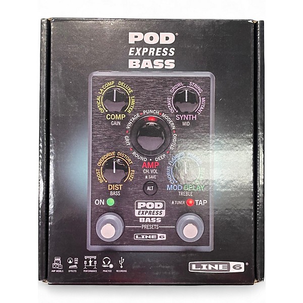 Used Line 6 POD EXPRESS BASS Effect Processor