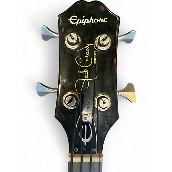 Used Epiphone Jack Casady Signature MODDED BLACK Electric Bass Guitar