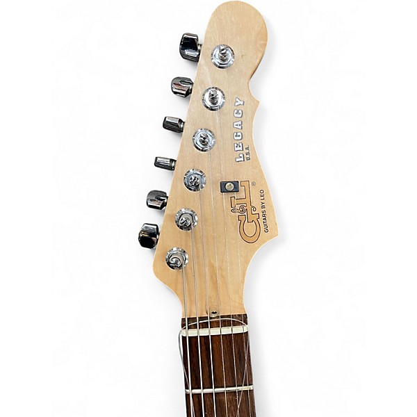 Used G&L Legacy HH Olympic Pearl Solid Body Electric Guitar