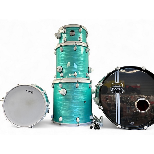 Used Mapex 5 Piece Mydentity GREEN Drum Kit