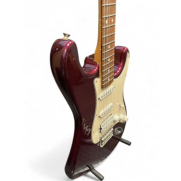Used 2004 Fender Standard Stratocaster Oxblood Red Solid Body Electric Guitar