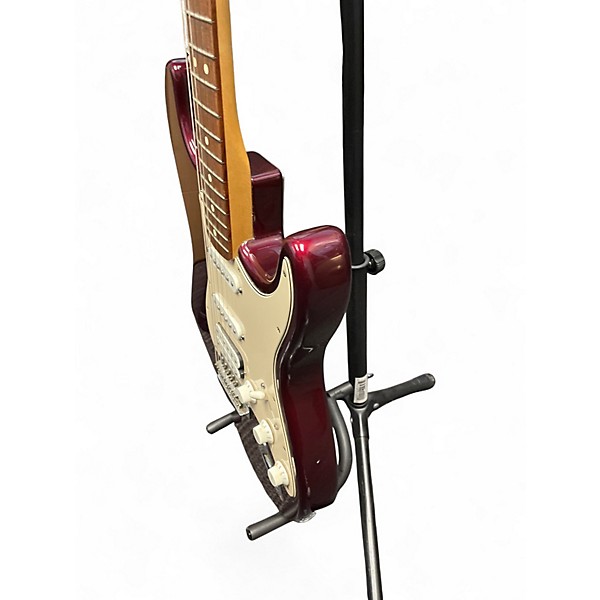 Used 2004 Fender Standard Stratocaster Oxblood Red Solid Body Electric Guitar
