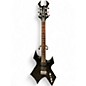 Used B.C. Rich warlock platinium Black Solid Body Electric Guitar thumbnail