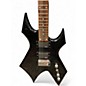Used B.C. Rich warlock platinium Black Solid Body Electric Guitar