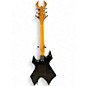 Used B.C. Rich warlock platinium Black Solid Body Electric Guitar