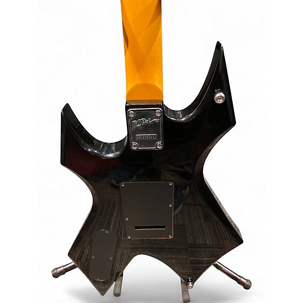 Used B.C. Rich warlock platinium Black Solid Body Electric Guitar