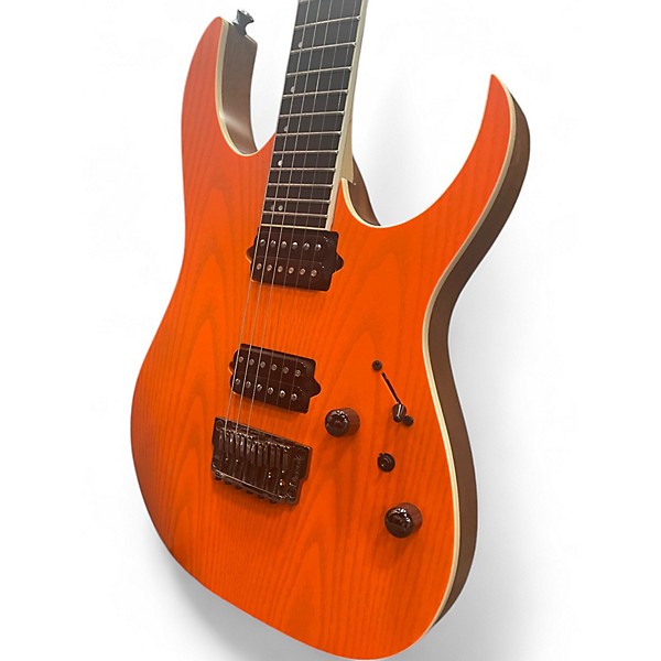 Used Ibanez RGR5221-TFR TRANS FLOURESCENT ORANGE Solid Body Electric Guitar