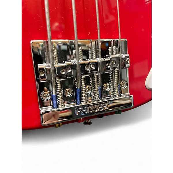 Used 2024 Squier Mini P Bass Dakota Red Electric Bass Guitar