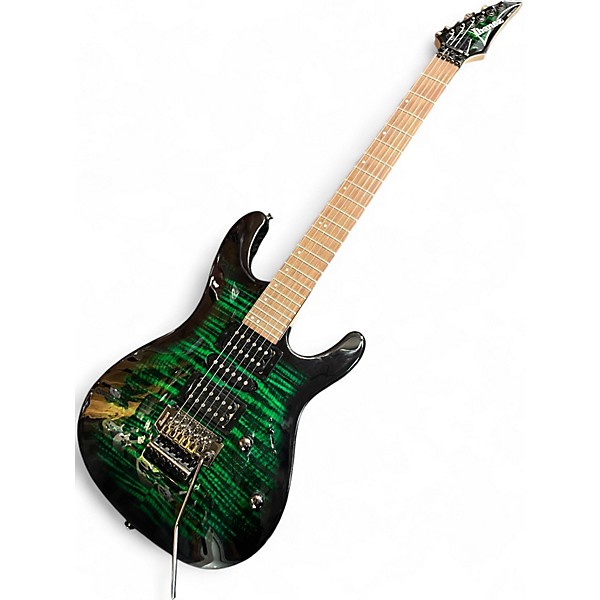 Used Ibanez KIKOSP3 Emerald Green Solid Body Electric Guitar