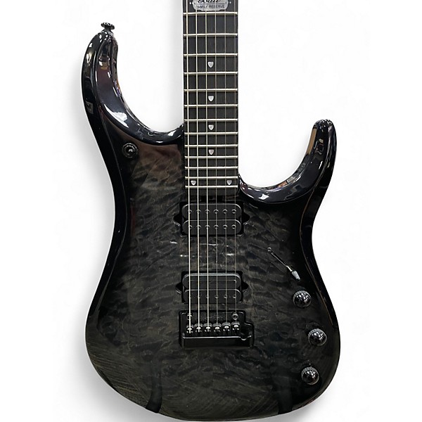 Used Ernie Ball Music Man GC 47th Anniversary JPX Signature Trans Black Solid Body Electric Guitar