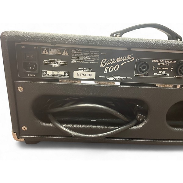 Used Fender Bassman 800 Tube Bass Amp Head