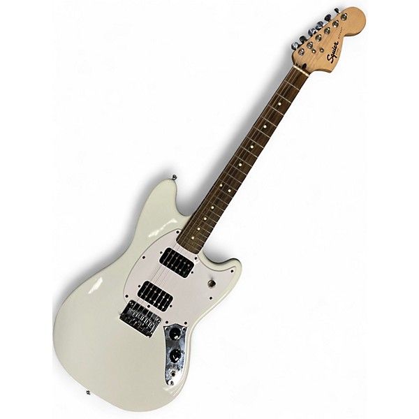 Used Squier Bullet Mustang HH Antique White Solid Body Electric Guitar