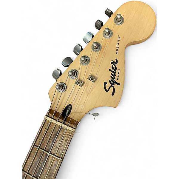 Used Squier Bullet Mustang HH Antique White Solid Body Electric Guitar