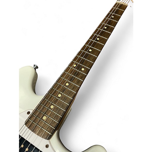 Used Squier Bullet Mustang HH Antique White Solid Body Electric Guitar