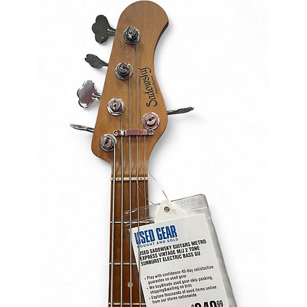 Used Sadowsky Guitars METRO EXPRESS VINTAGE M/J 2 Tone Sunburst Electric Bass Guitar