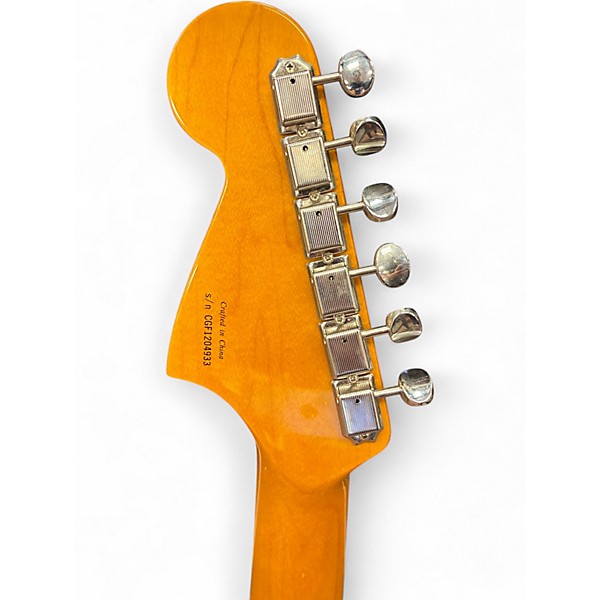 Used Fender Modern Player Jaguar 3 Color Sunburst Solid Body Electric Guitar