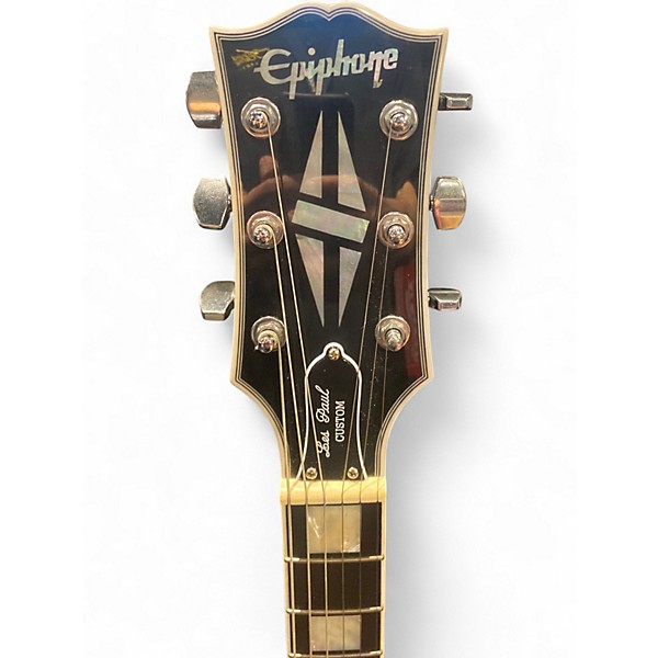 Used Epiphone Adam Jones Les Paul Custom Silverburst Solid Body Electric Guitar