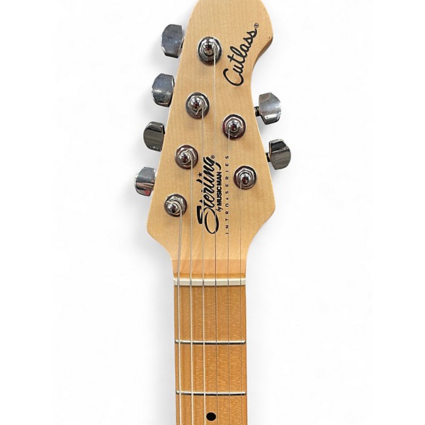 Used Sterling by Music Man Cutlass Canvas White Solid Body Electric Guitar