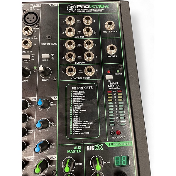 Used Mackie  PROFX16V3 Unpowered Mixer